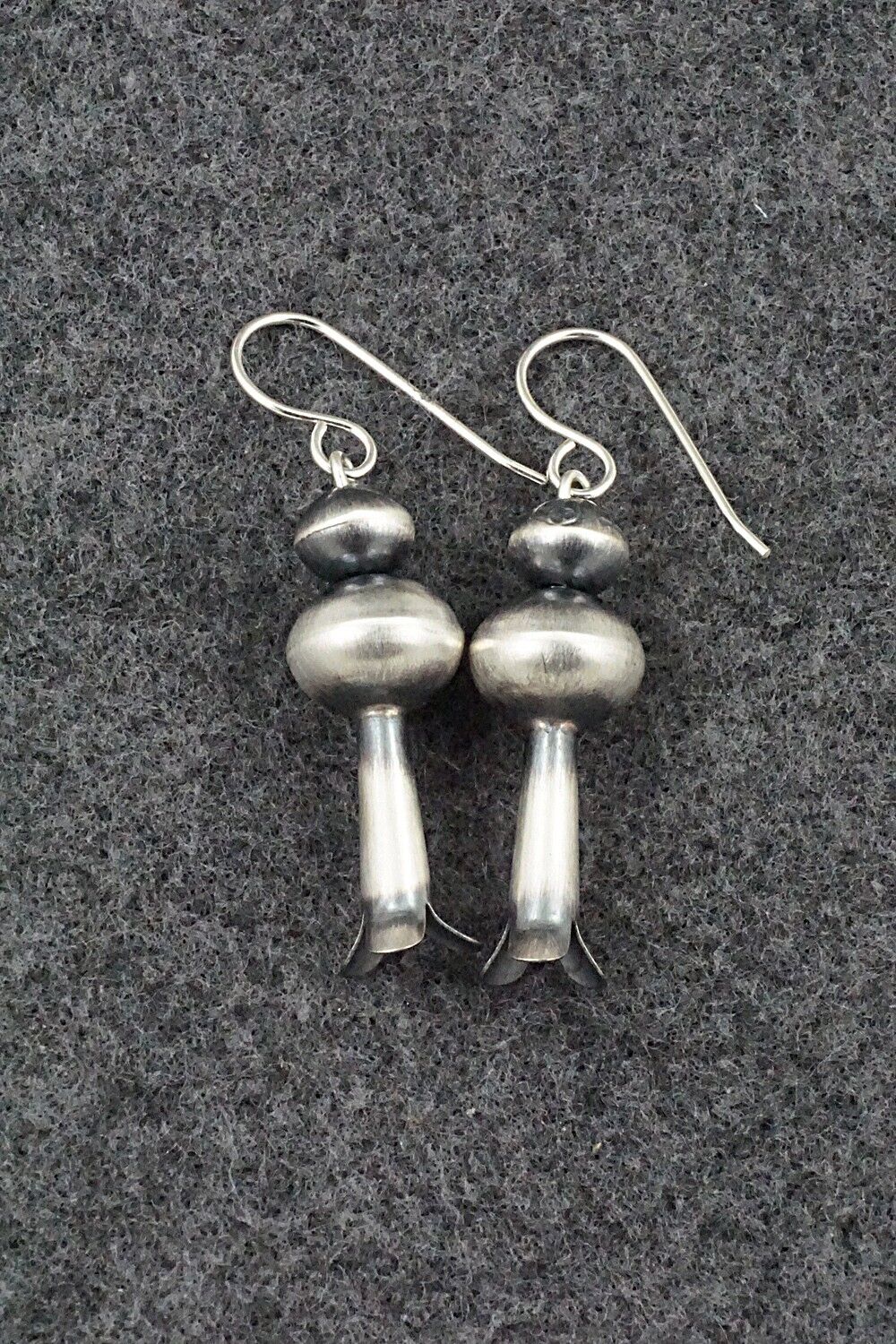 Sterling Silver Navajo Pearl Earrings - Tonisha Haley