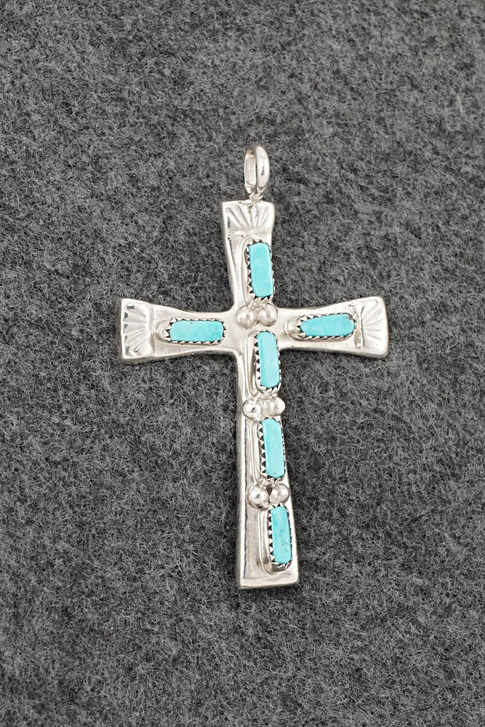 Turquoise & Sterling Silver Pendant - Verona Quam