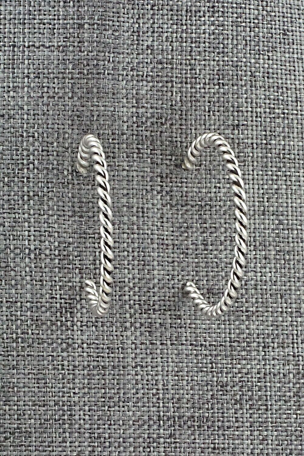 Sterling Silver Hoop Earrings - Elaine Tahe