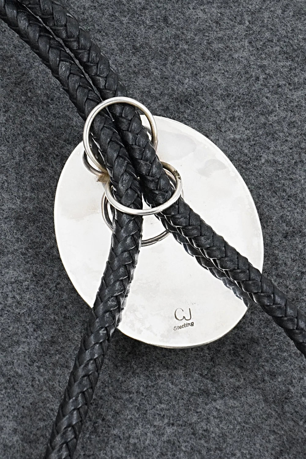 Turquoise & Sterling Silver Bolo Tie - Charlie John
