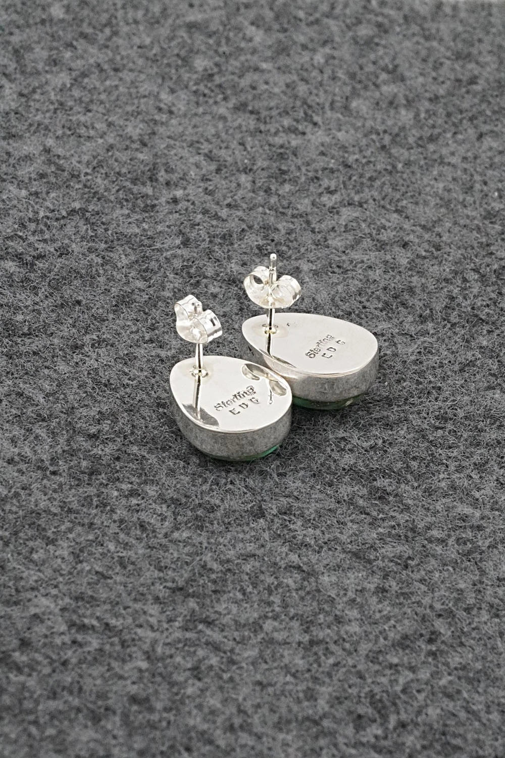 Turquoise & Sterling Silver Earrings - Eugene Gruber