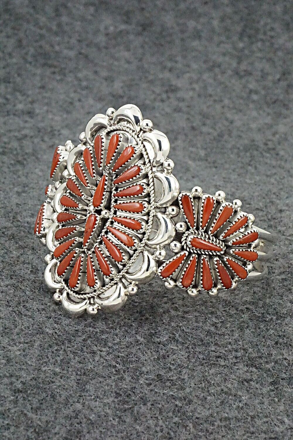 Coral & Sterling Silver Bracelet - Kyle Wilson