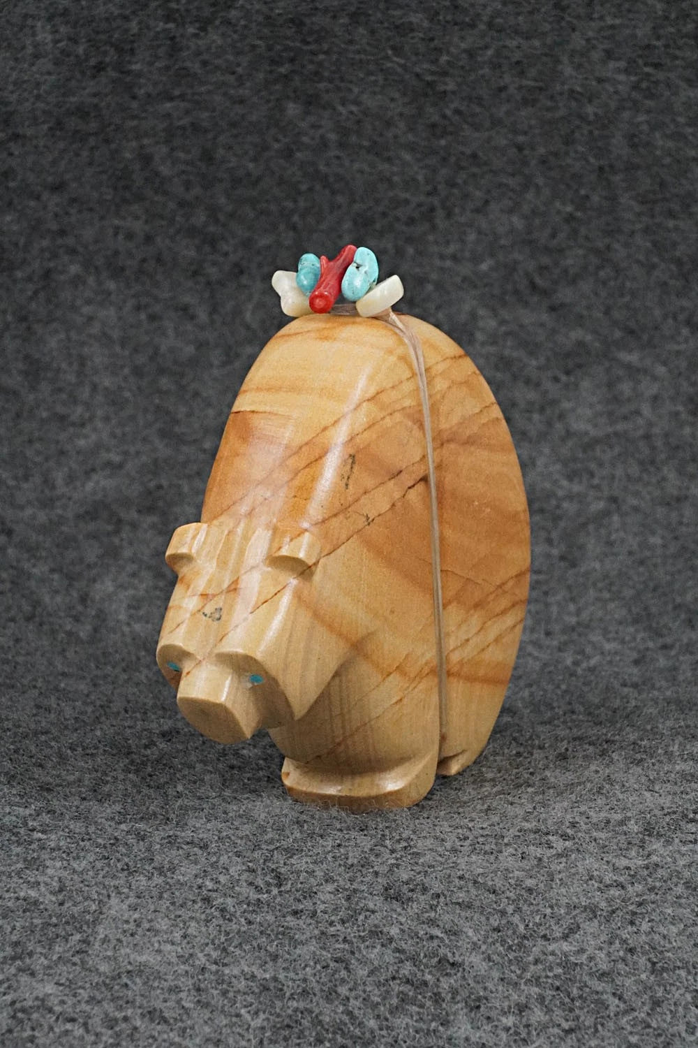 Bear with Cub Zuni Fetish Carving - Paulette & Farlan Quam