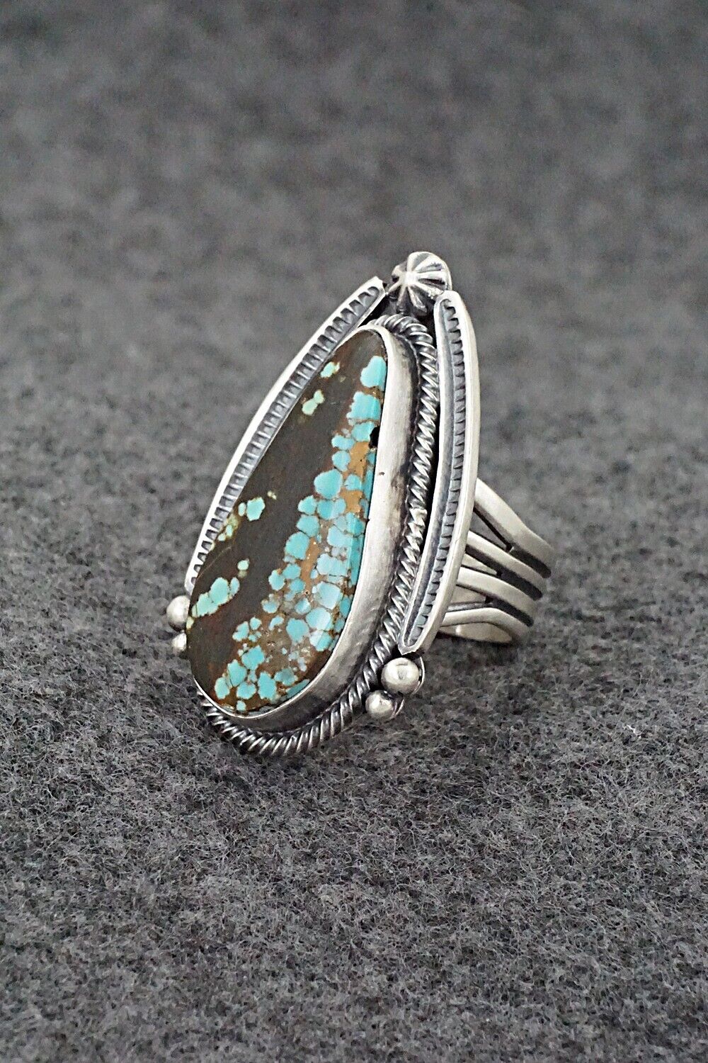 Turquoise & Sterling Silver Ring - Randy Boyd - Size 6.5