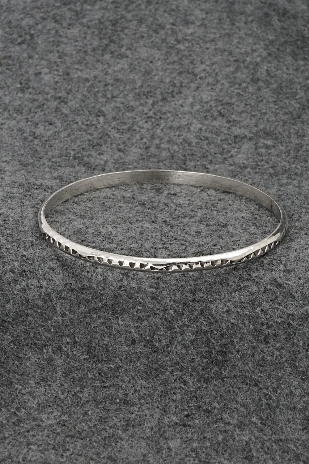 Sterling Silver Bangle Bracelet - Elaine Tahe