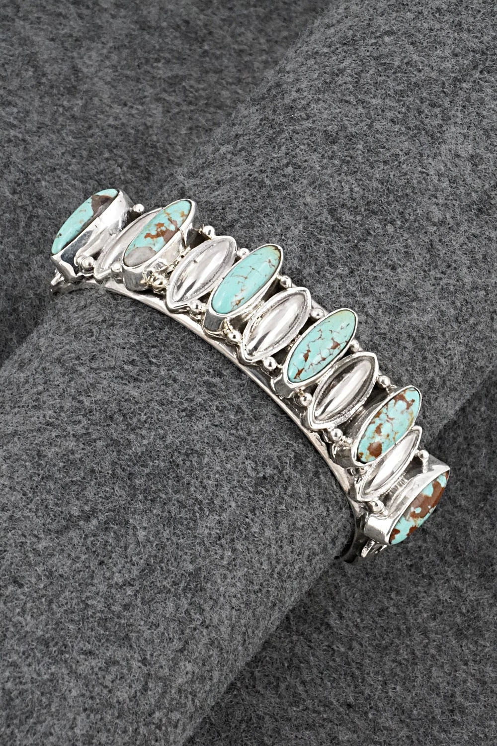 Turquoise & Sterling Silver Bracelet - Jamison Hoskie