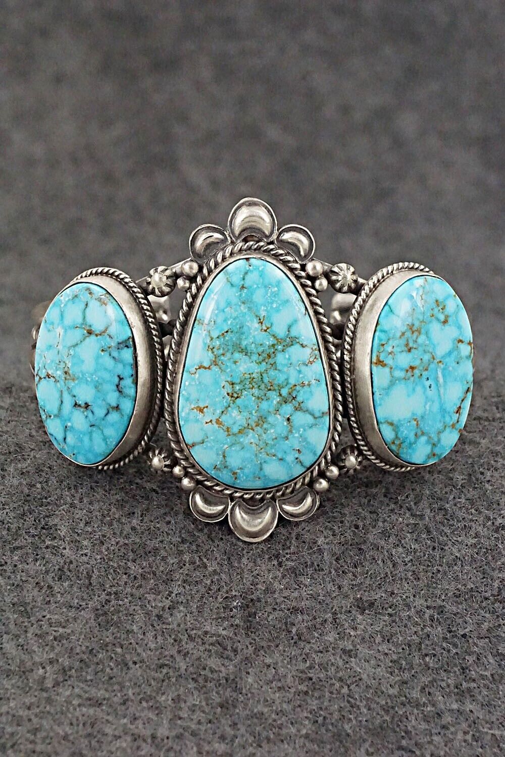 Turquoise & Sterling Silver Bracelet - Derrick Gordon