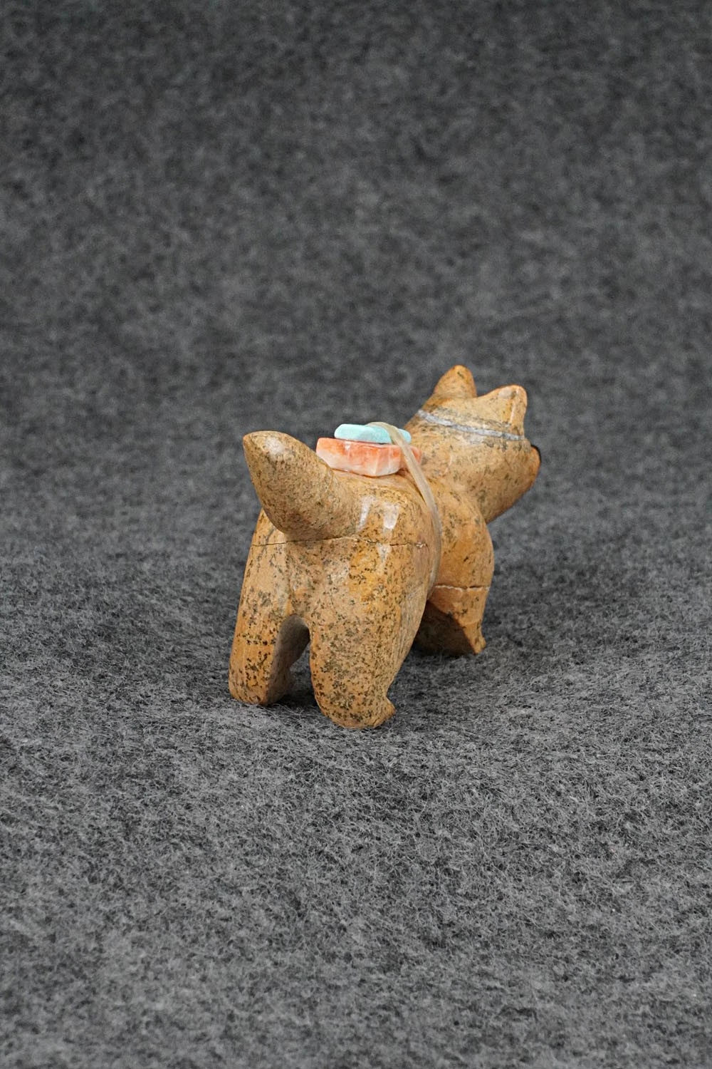 Wolf Zuni Fetish Carving - Freddie Leekya