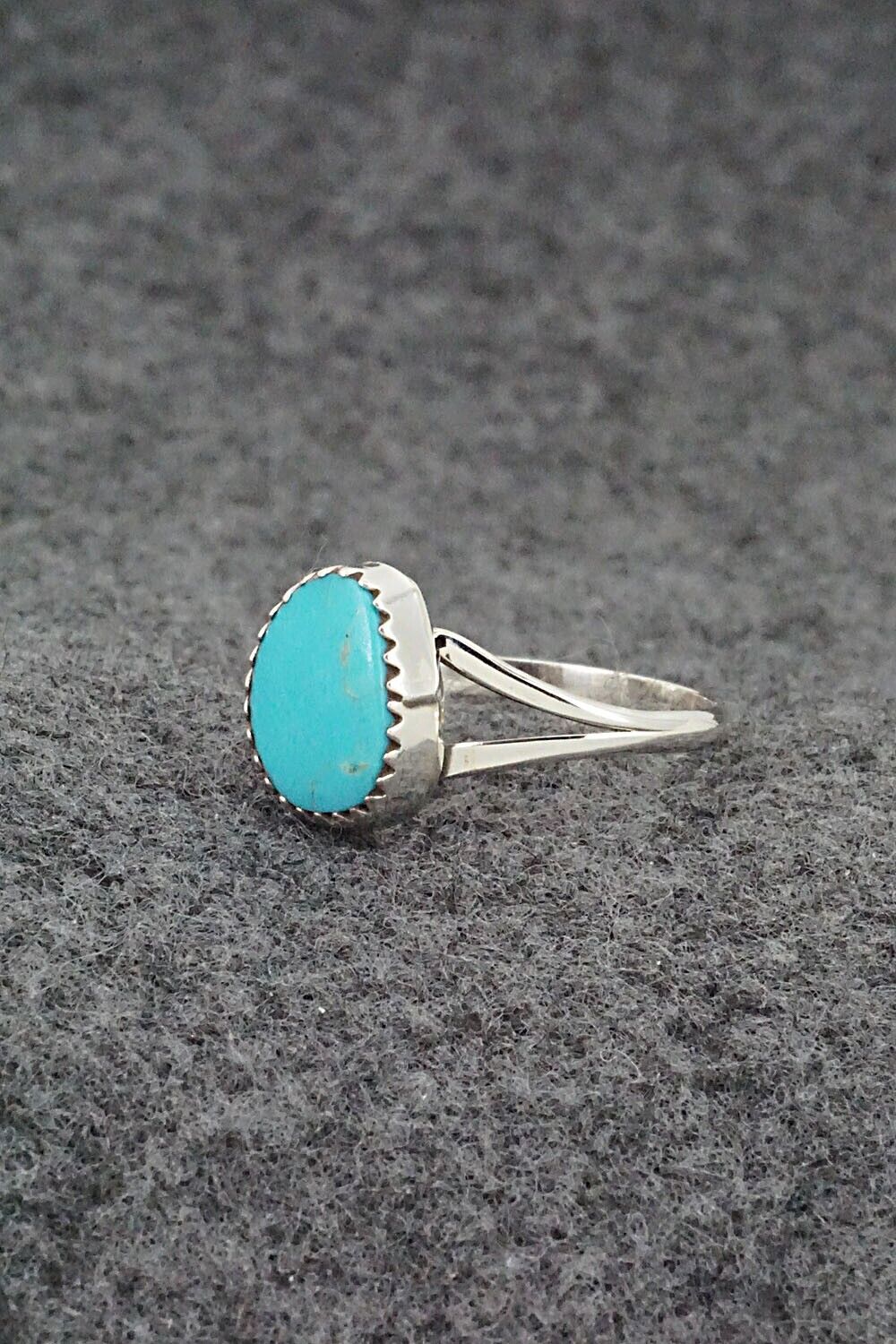 Turquoise & Sterling Silver Ring - Sharon McCarthy - Size 8.75