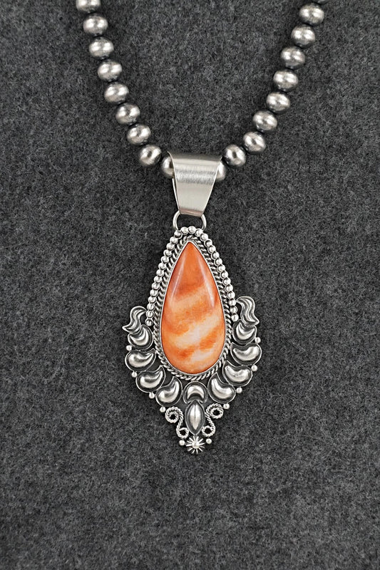Spiny Oyster & Sterling Silver Necklace - Derrick Gordon