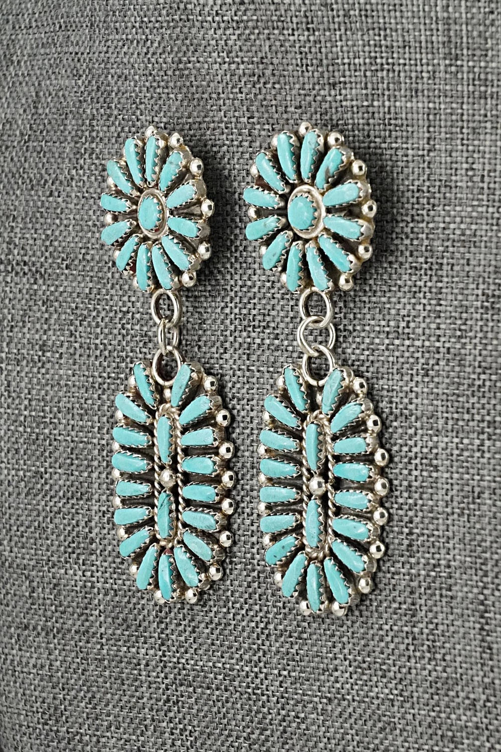 Turquoise & Sterling Silver Earrings - Philena Byjoe
