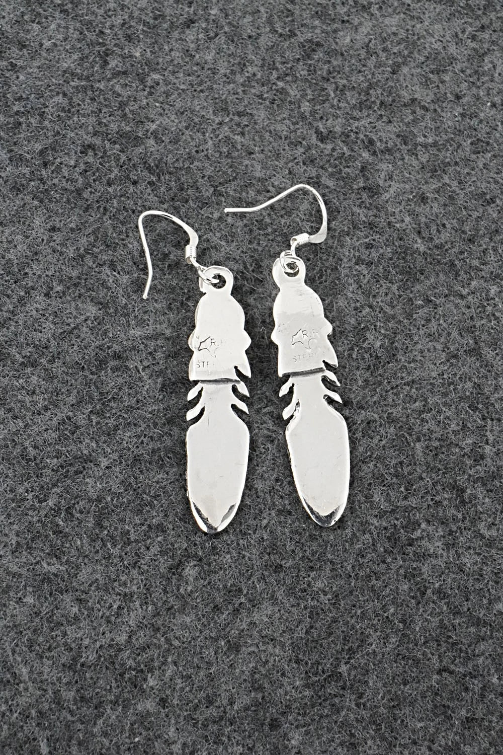 Turquoise & Sterling Silver Earrings - Adelarae Yazzie