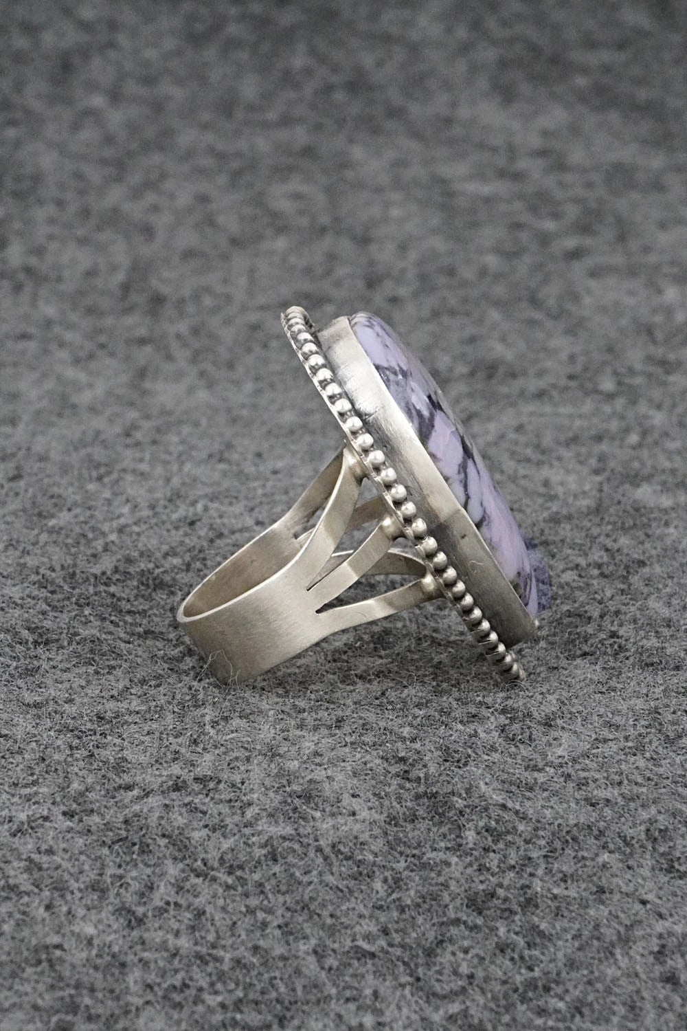 Morado & Sterling Silver Ring - Darrin Livingston - Size 9.5