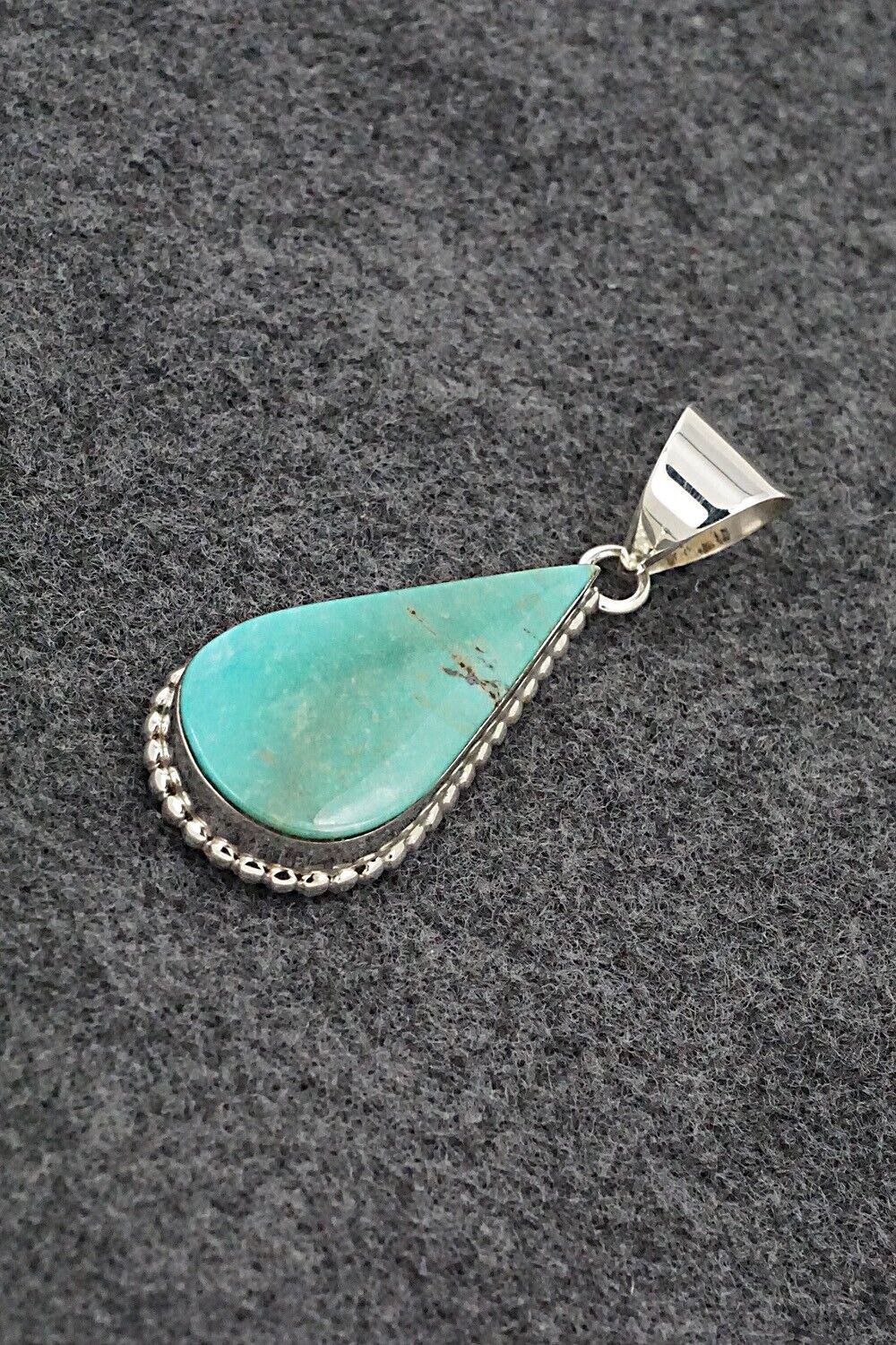 Turquoise & Sterling Silver Pendant - Lamy Castillo