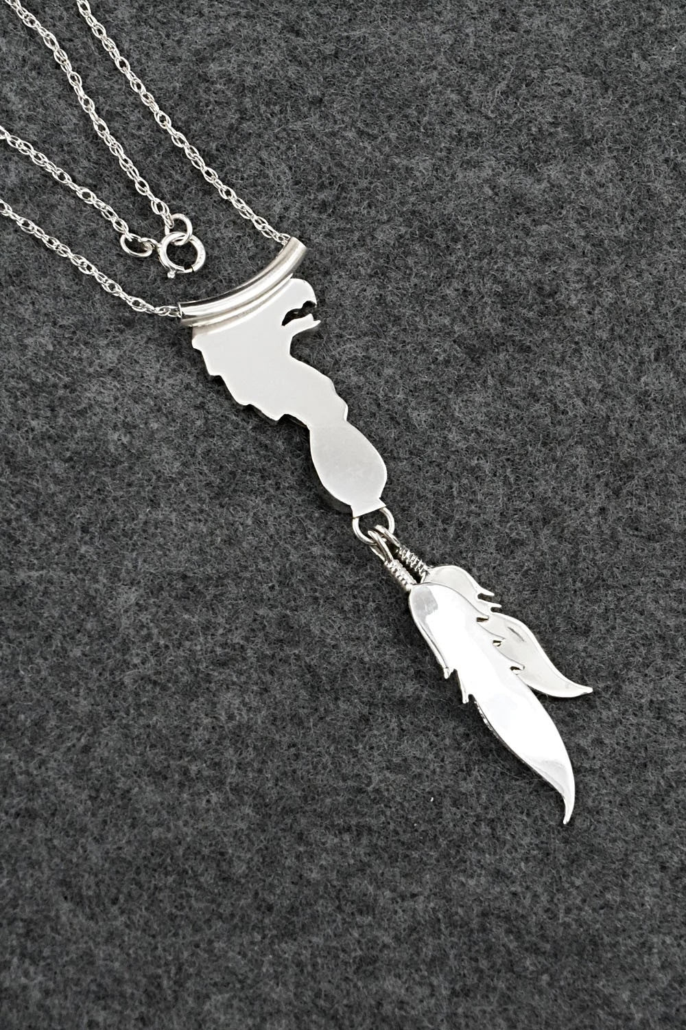 Turquoise & Sterling Silver Necklace - Genevieve Francisco