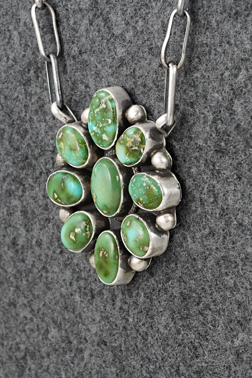 Turquoise & Sterling Silver Necklace - Kathleen Livingston