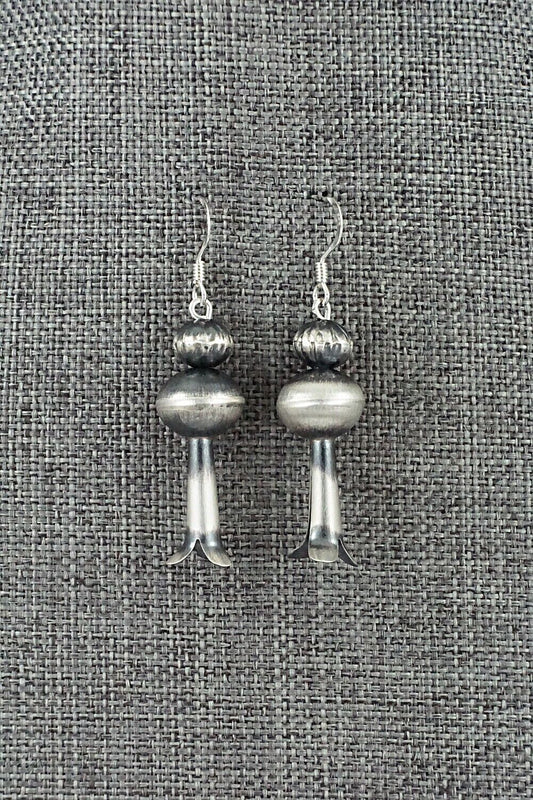 Sterling Silver Navajo Pearl Earrings - Tonisha Haley
