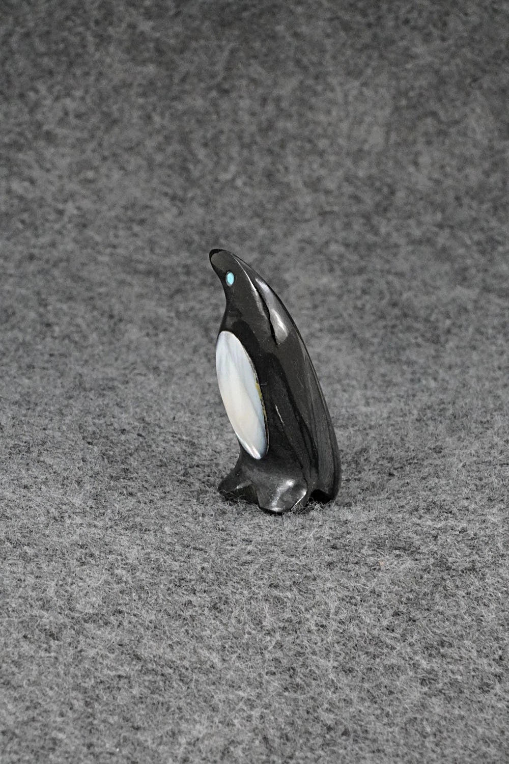 Penguin Zuni Fetish Carving - Calvert Bowannie