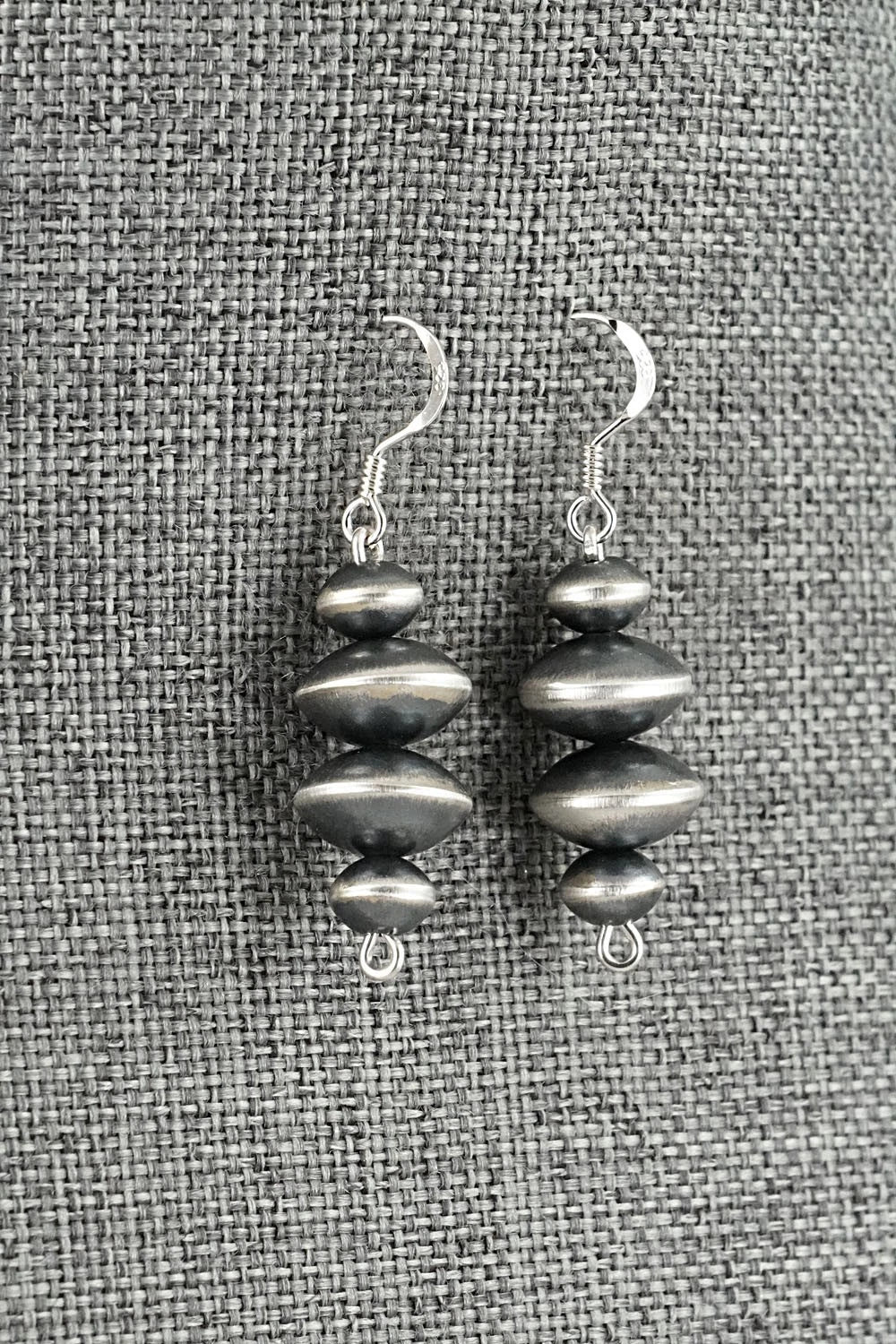 Sterling Silver Navajo Pearl Earrings - Preston Haley