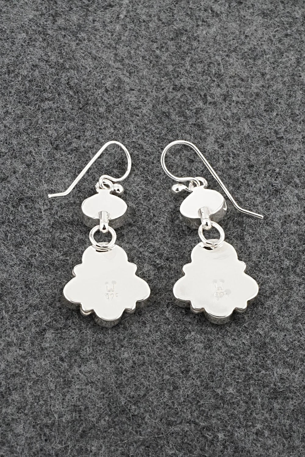 Coral & Sterling Silver Earrings