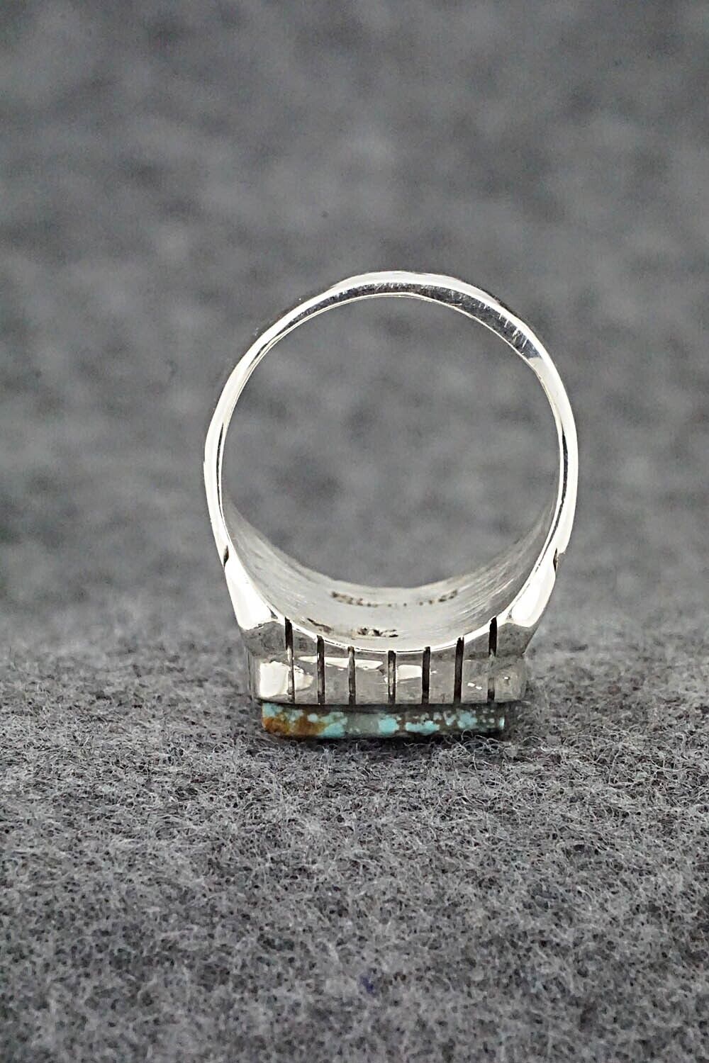 Turquoise & Sterling Silver Ring - Trevor Jack - Size 8.5