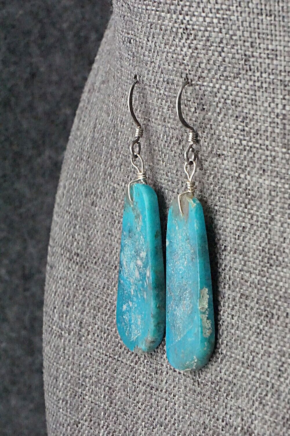 Turquoise & Sterling Silver Earrings - Joe Garcia