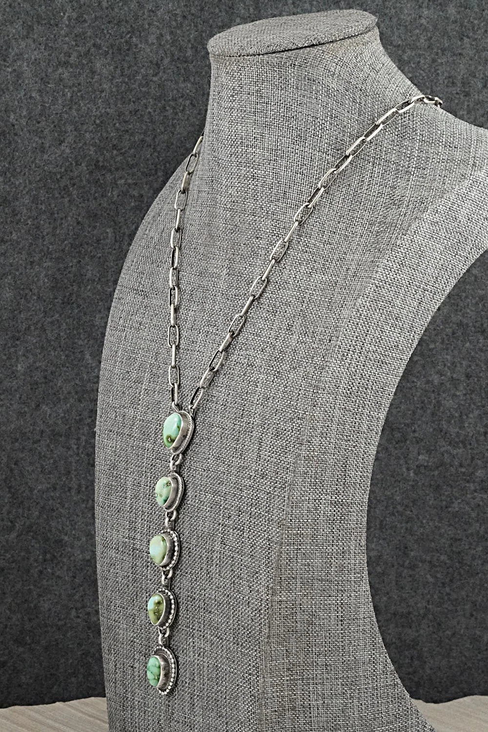 Turquoise & Sterling Silver Necklace - Bobby Johnson