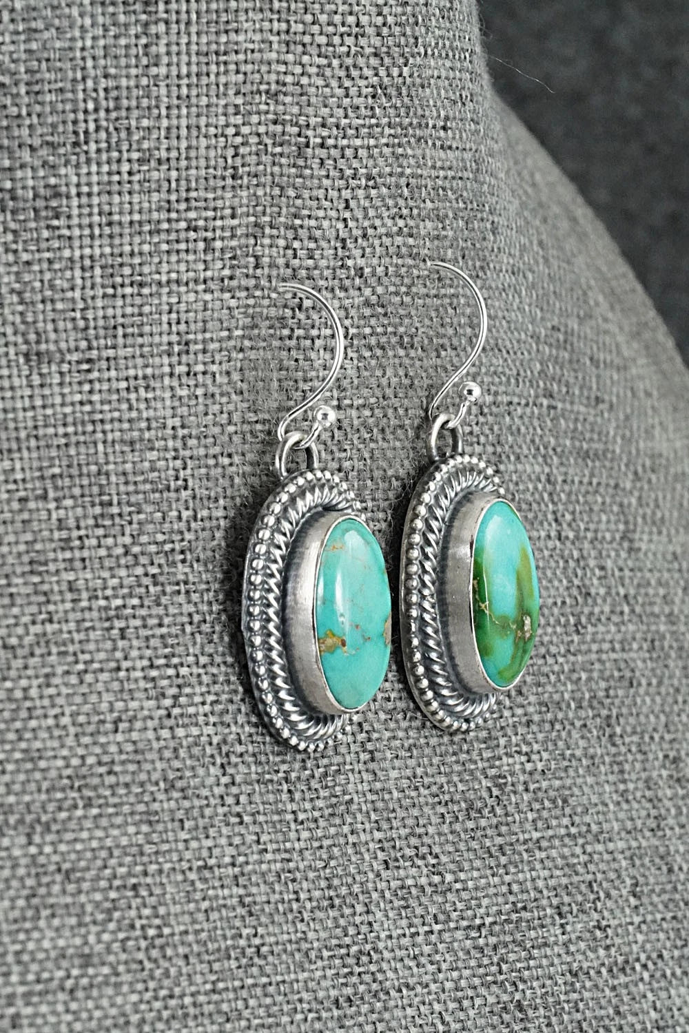 Turquoise & Sterling Silver Squash Blossom Set - Bobby Johnson