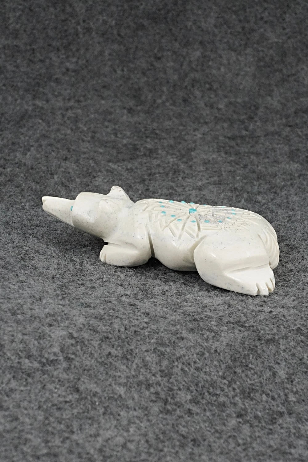 Badger Zuni Fetish Carving - Adrian Cachini