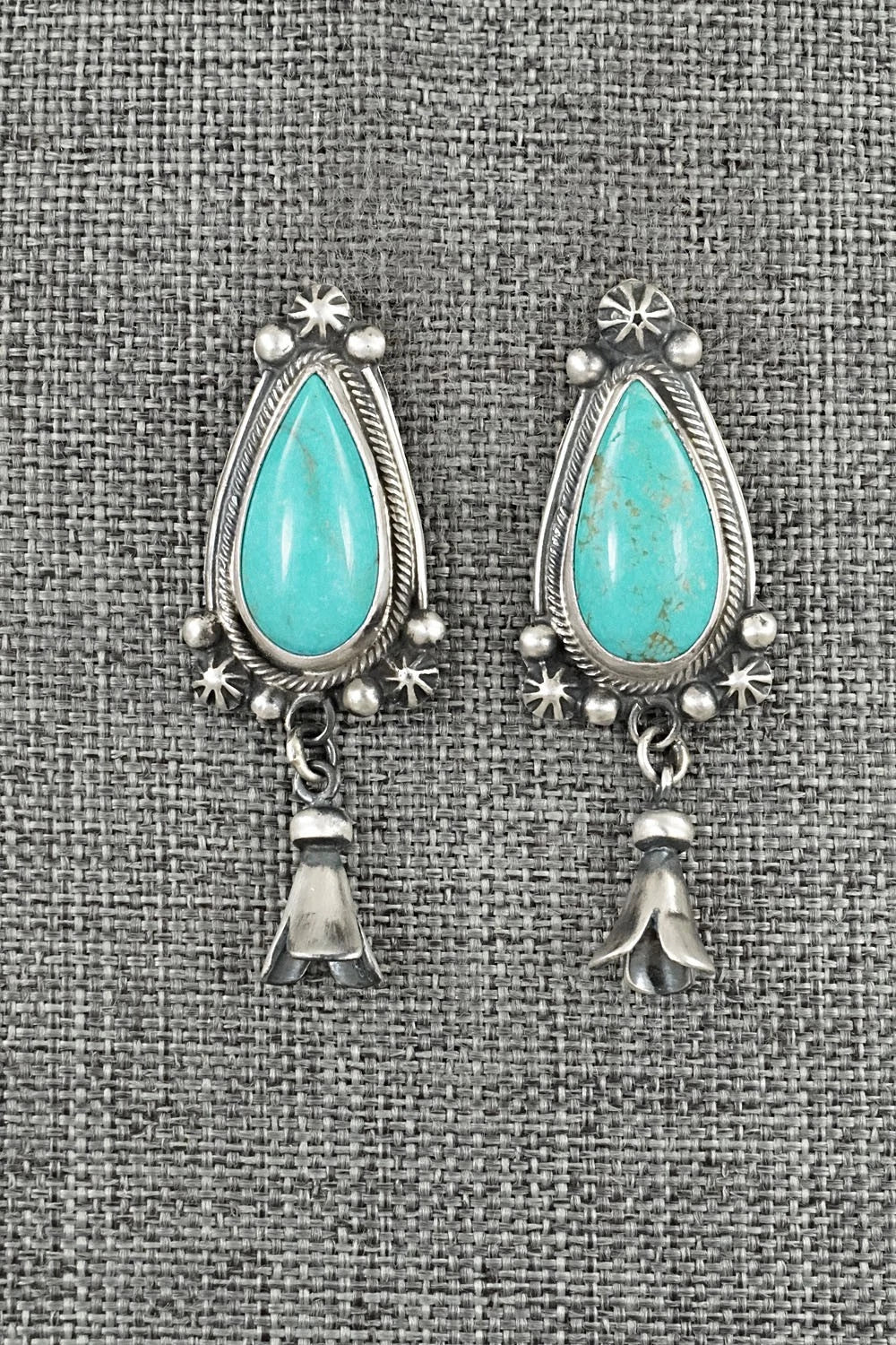 Turquoise & Sterling Silver Earrings - Bobby Johnson