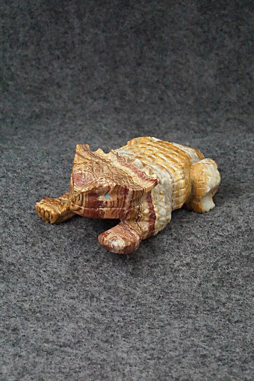 Horned Toad Zuni Fetish Carving - Tony Mackel