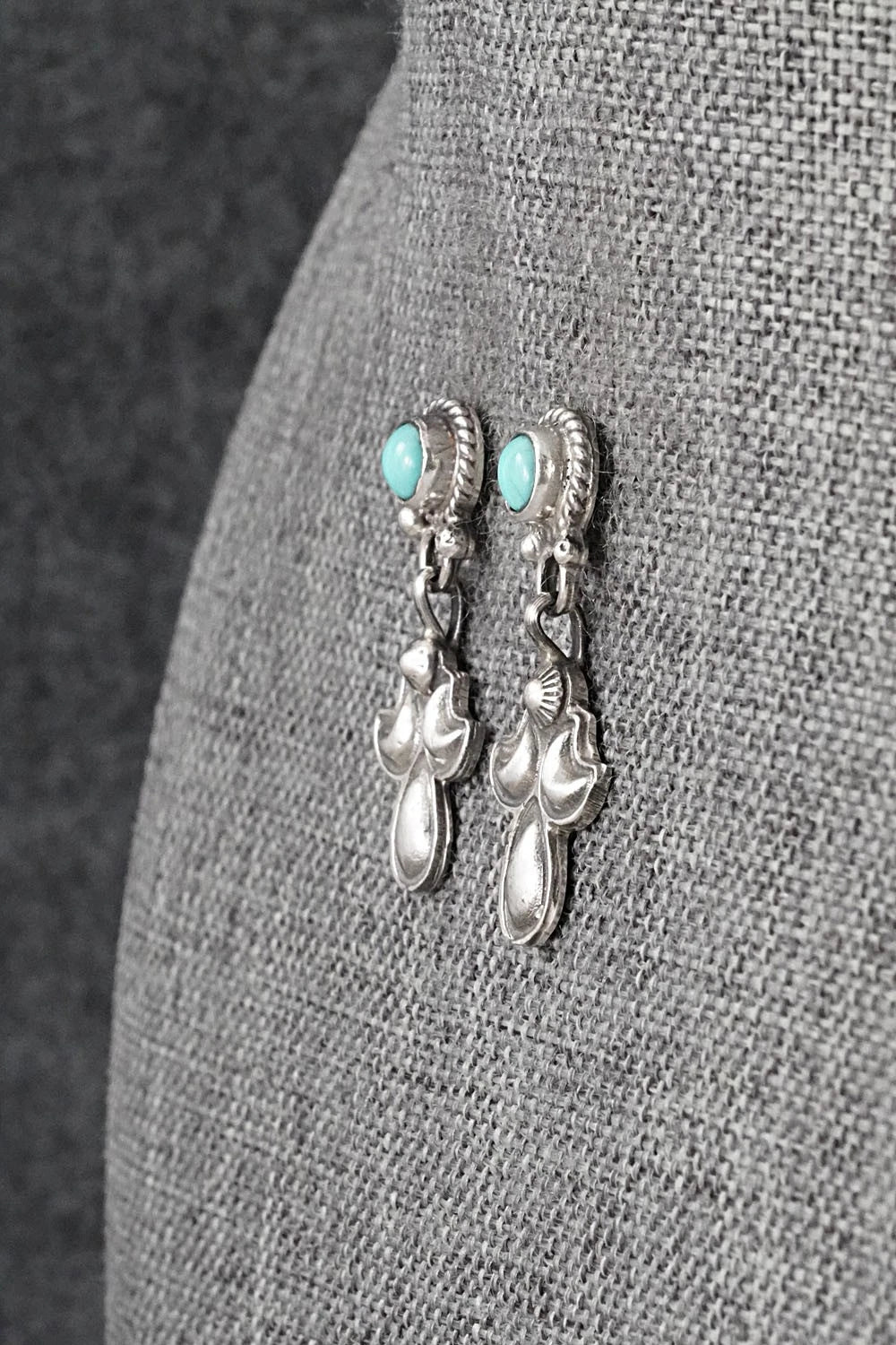 Turquoise & Sterling Silver Earrings - Sharon McCarthy