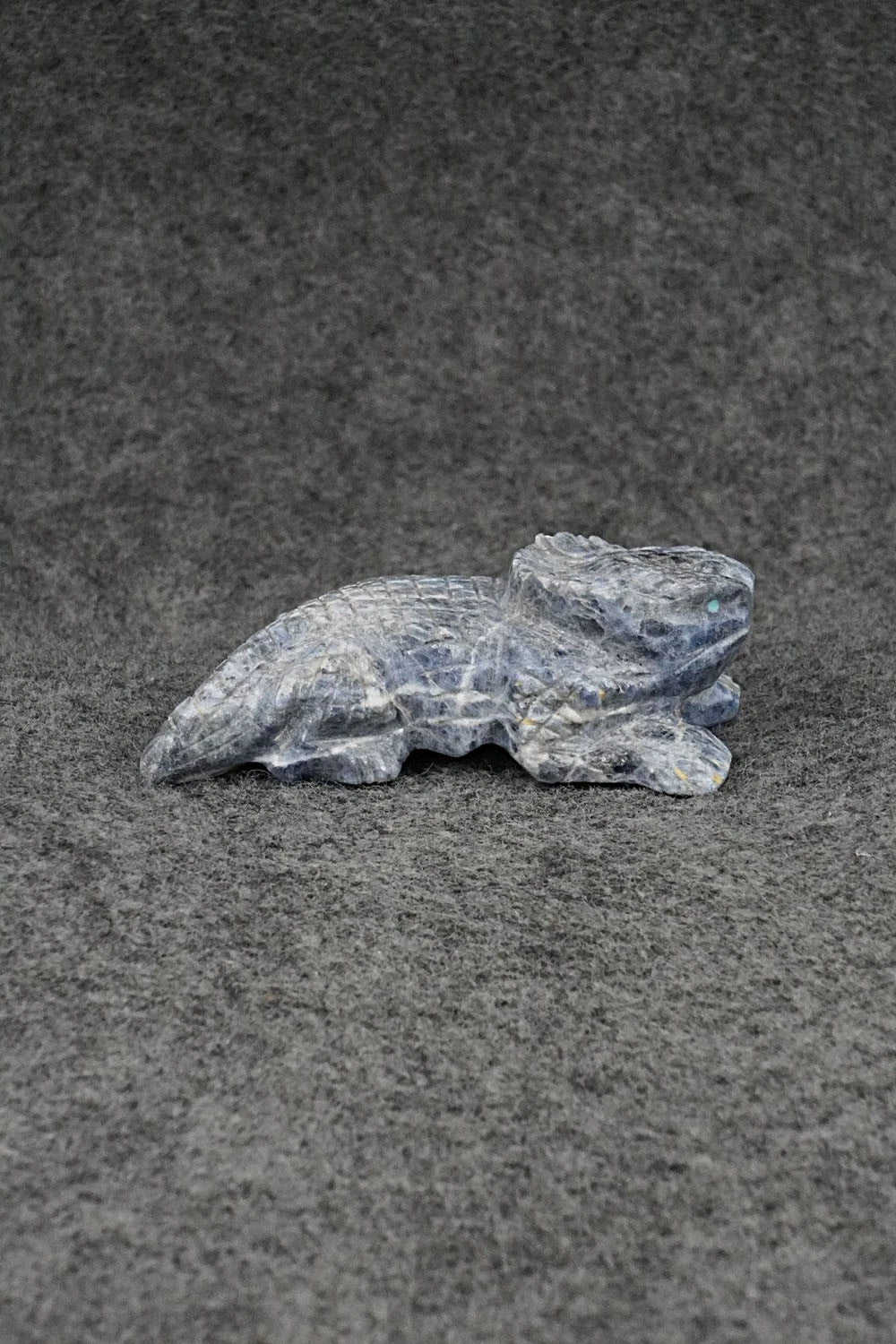 Horned Toad Zuni Fetish Carving - Tony Mackel