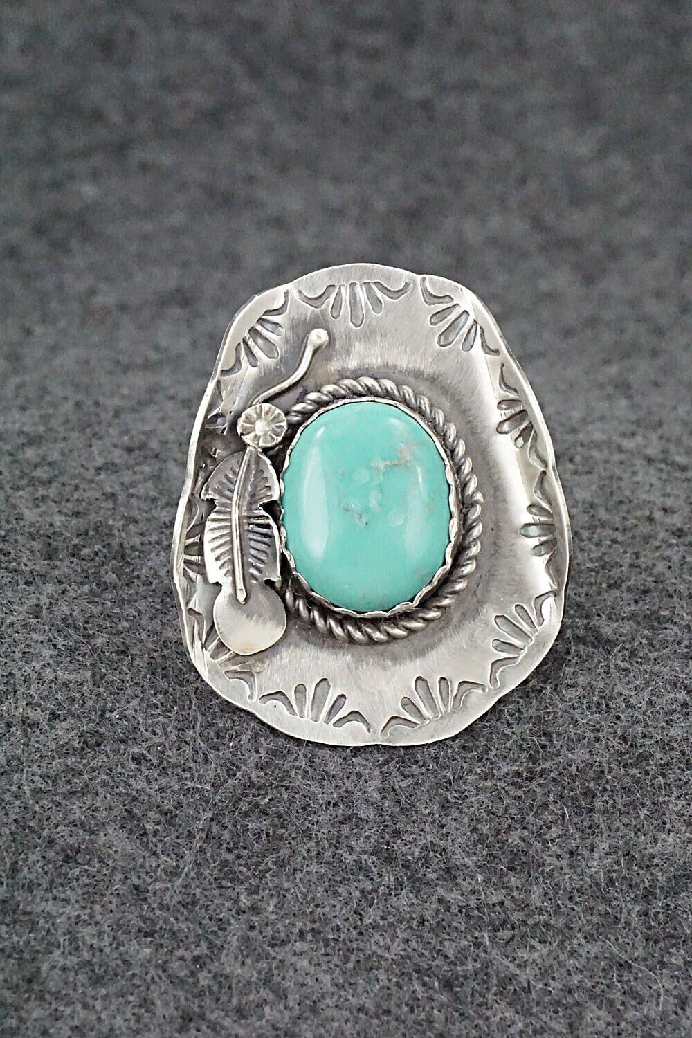Turquoise & Sterling Silver Ring - Tim Yazzie - Size 7