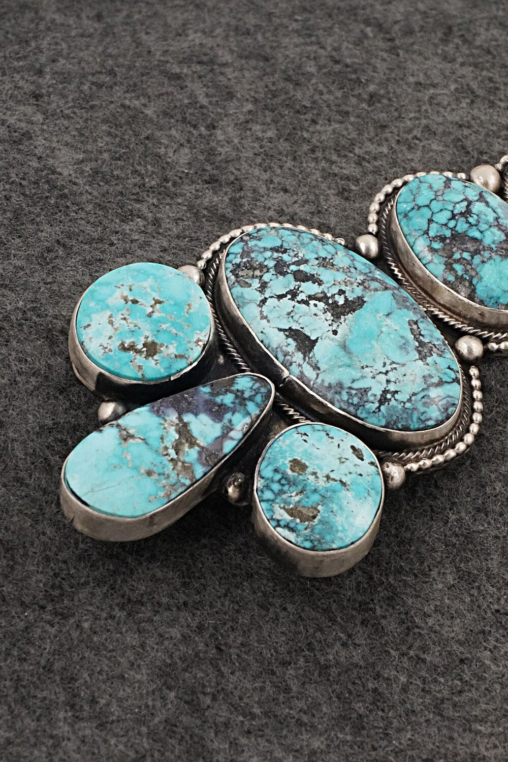 Turquoise & Sterling Silver Pendant - Bobby Johnson