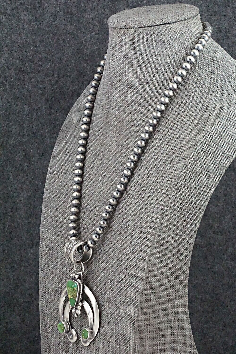 Turquoise & Sterling Silver Necklace - Paige Gordon