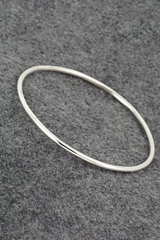 Sterling Silver Bangle Bracelet - Elaine Tahe