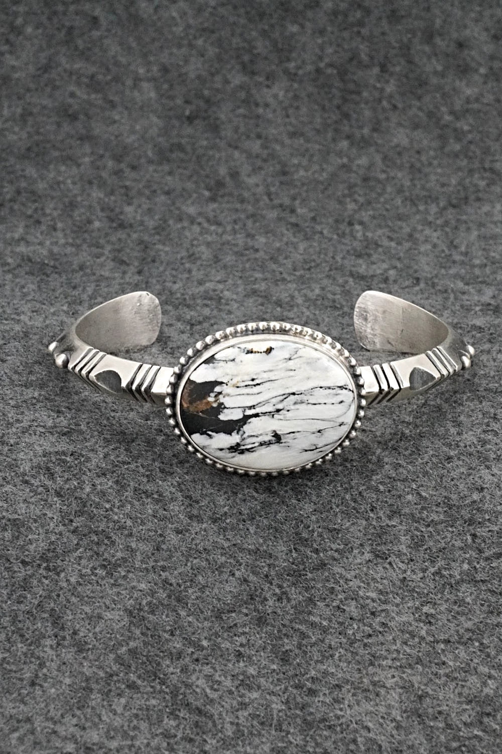 White Buffalo & Sterling Silver Bracelet - Paul Livingston