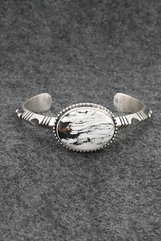 White Buffalo & Sterling Silver Bracelet - Paul Livingston