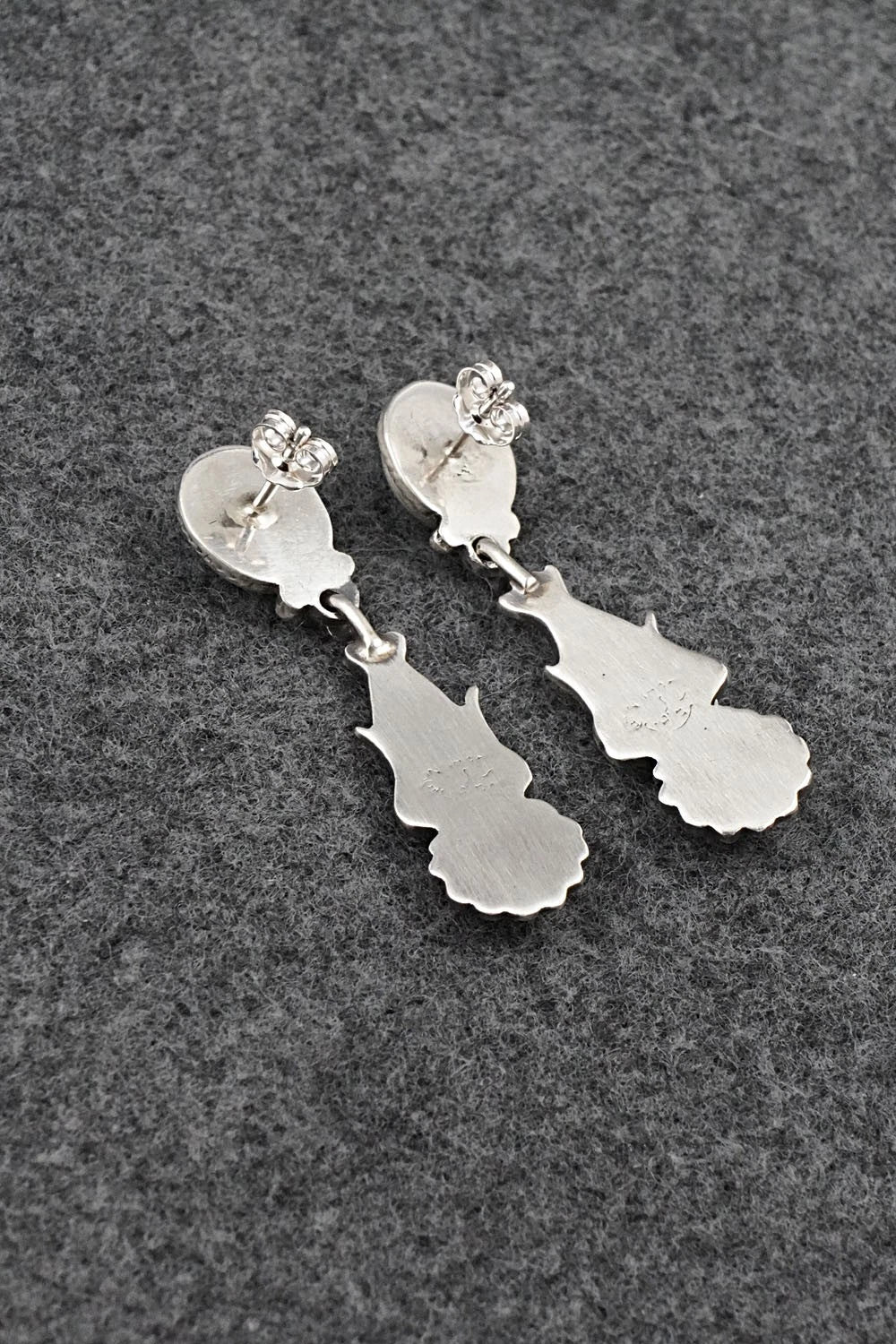 Turquoise & Sterling Silver Earrings - Verley Betone