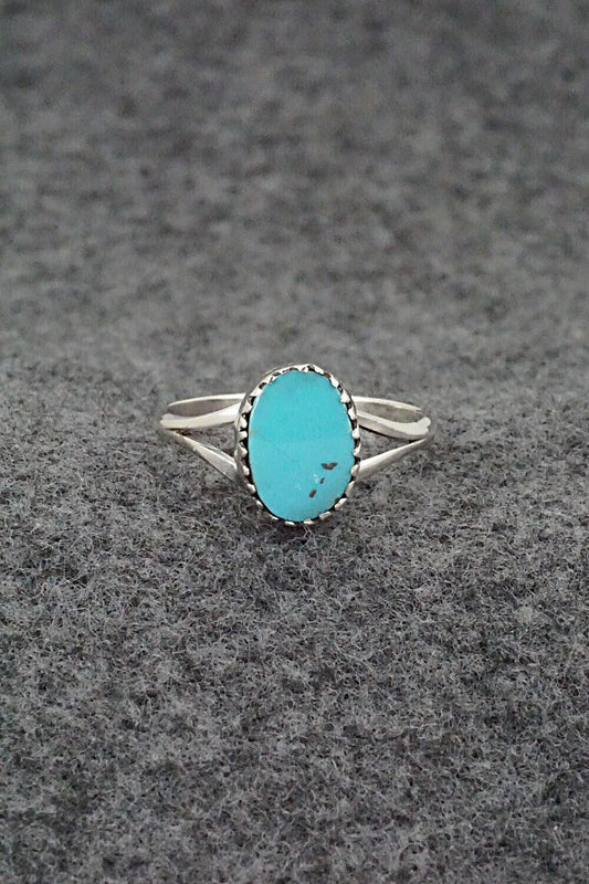 Turquoise & Sterling Silver Ring - Theresa Smith - Size 7