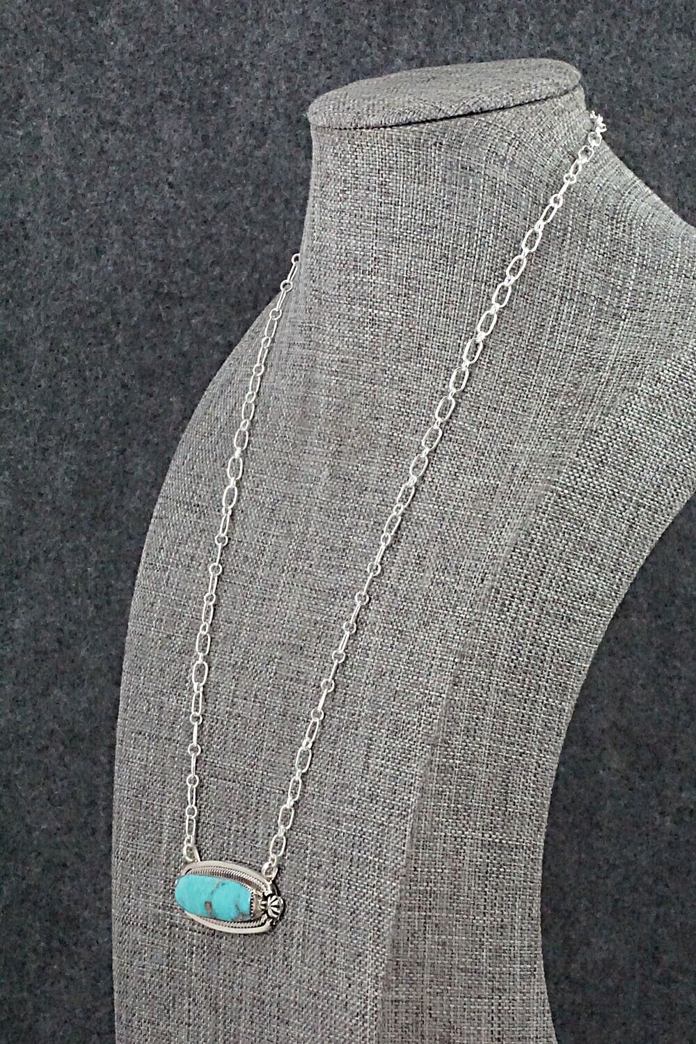 Turquoise & Sterling Silver Necklace - Sadie Jim