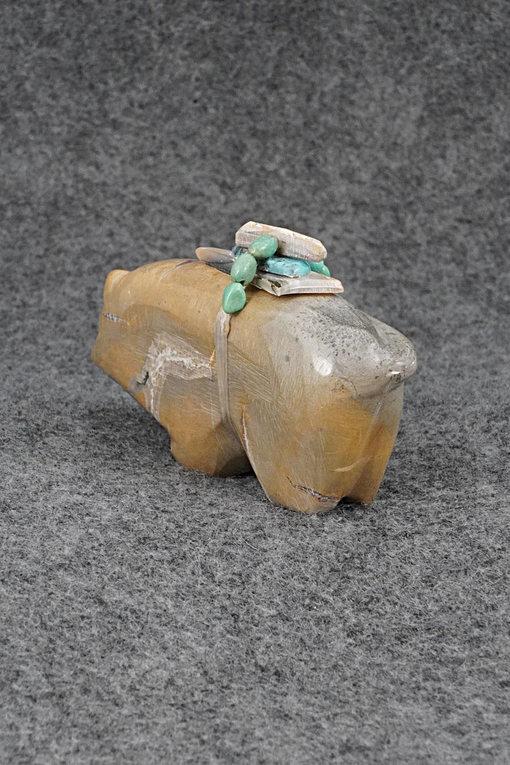 Mountain Lion Zuni Fetish Carving - Delvin Leekya