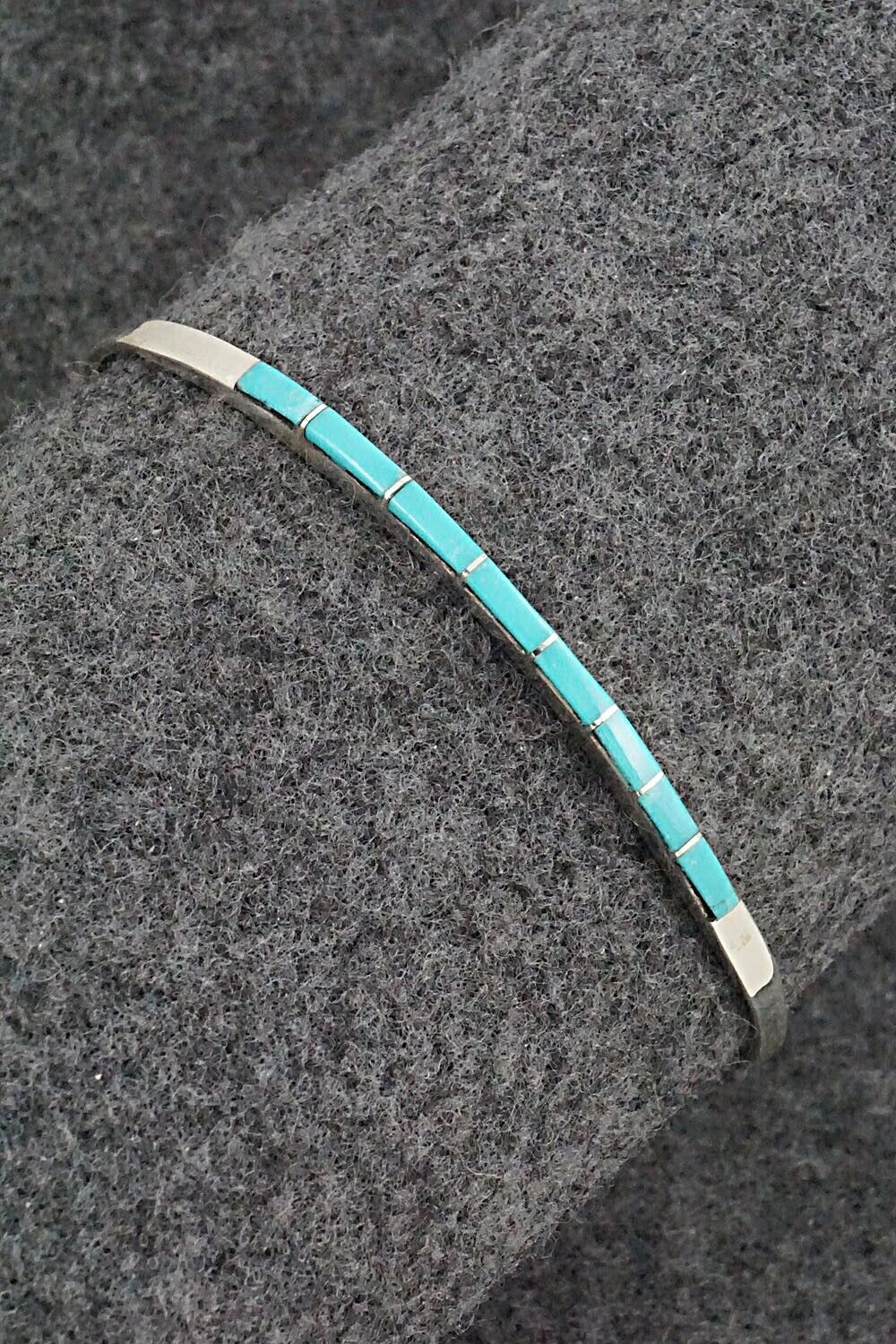 Turquoise & Sterling Silver Bracelet - Jeanette Chavez