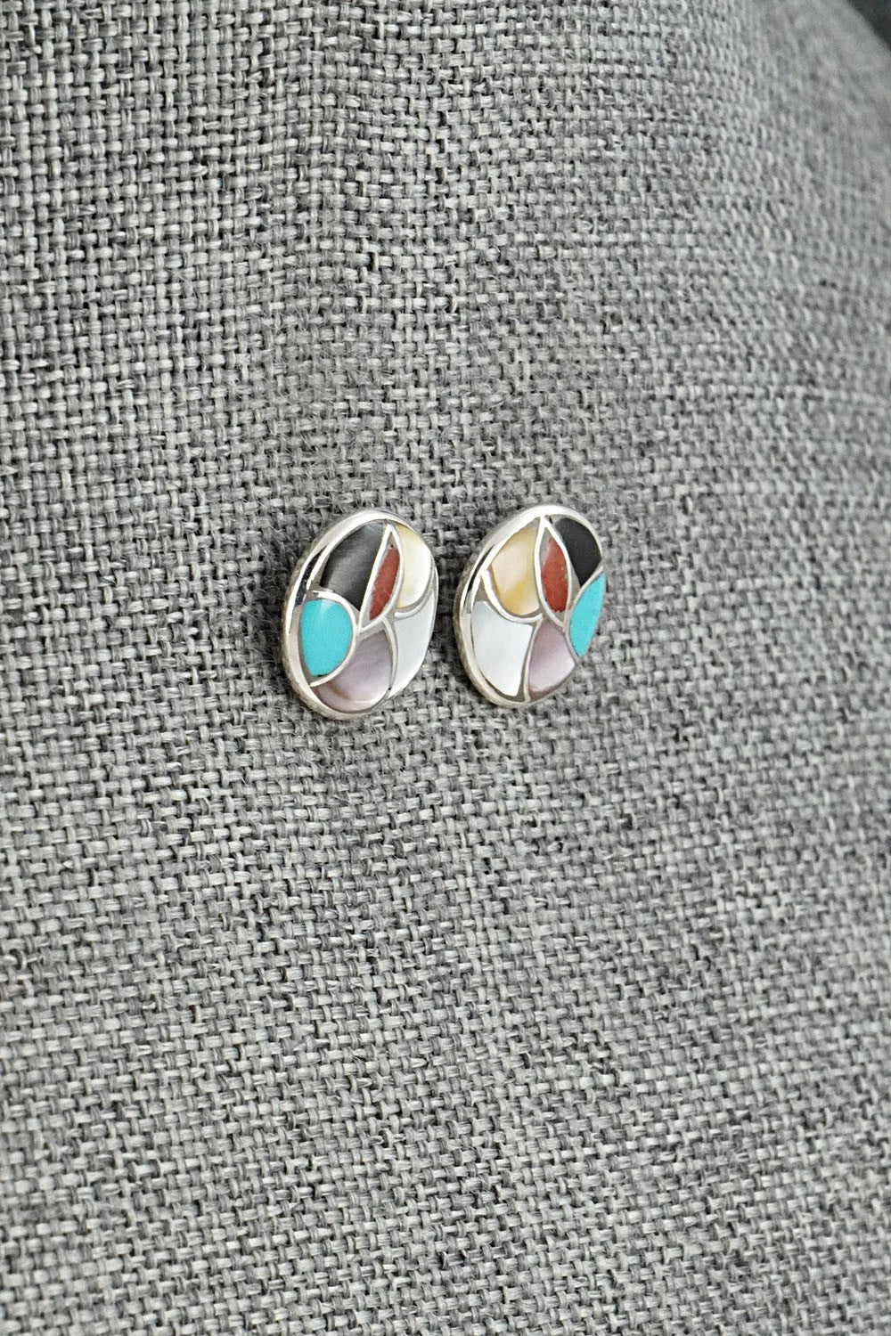 Multi-Stone & Sterling Silver Earrings - Orena Leekya