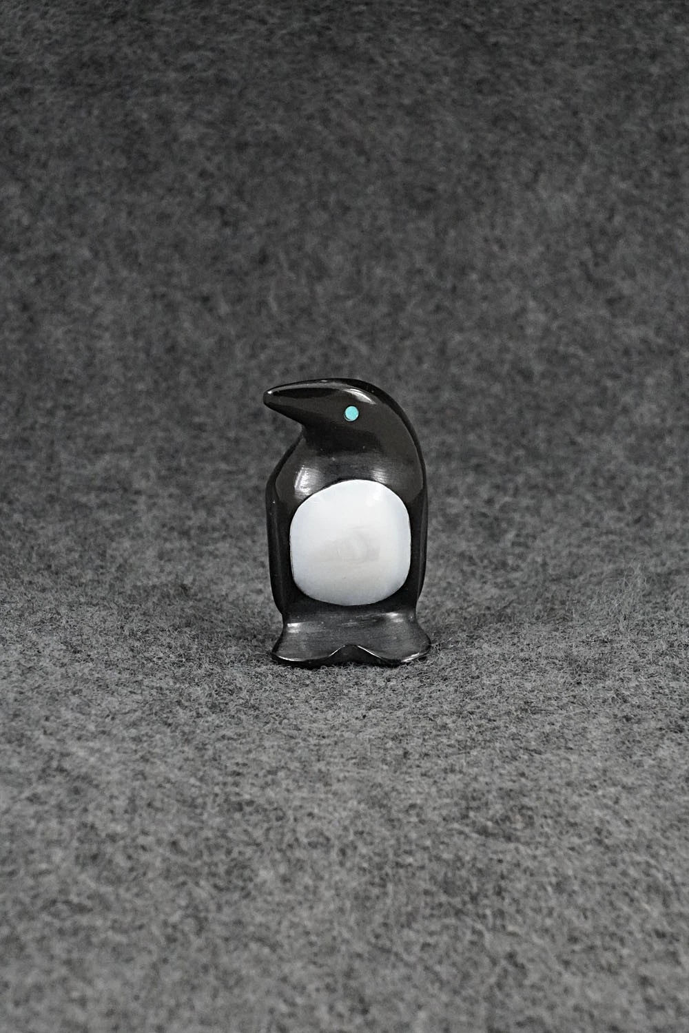 Penguin Zuni Fetish Carving - Calvert Bowannie