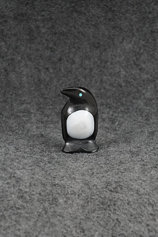 Penguin Zuni Fetish Carving - Calvert Bowannie