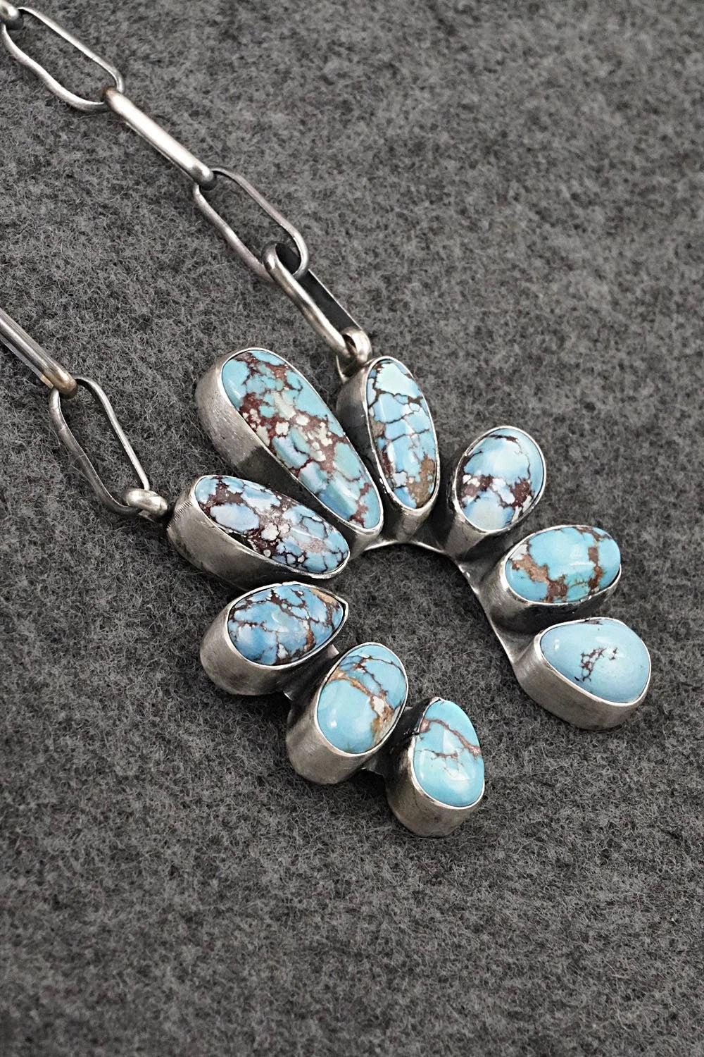 Turquoise & Sterling Silver Necklace - Darrin Livingston