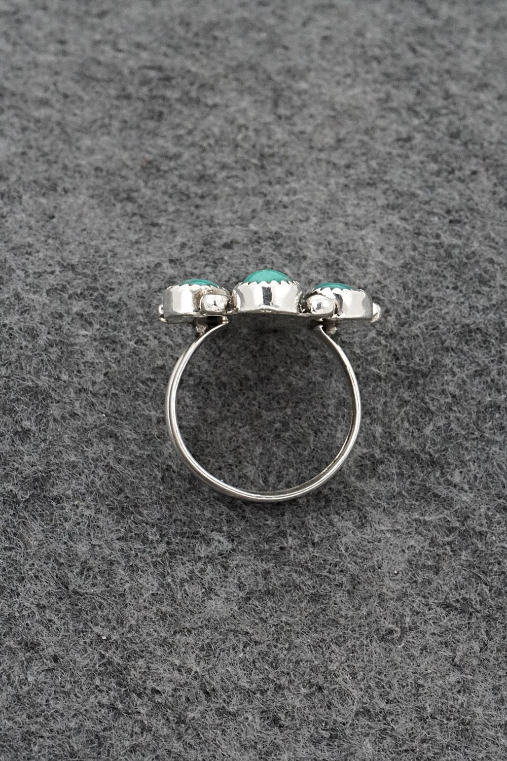 Turquoise & Sterling Silver Ring - Priscilla Reeder - Size 8.5