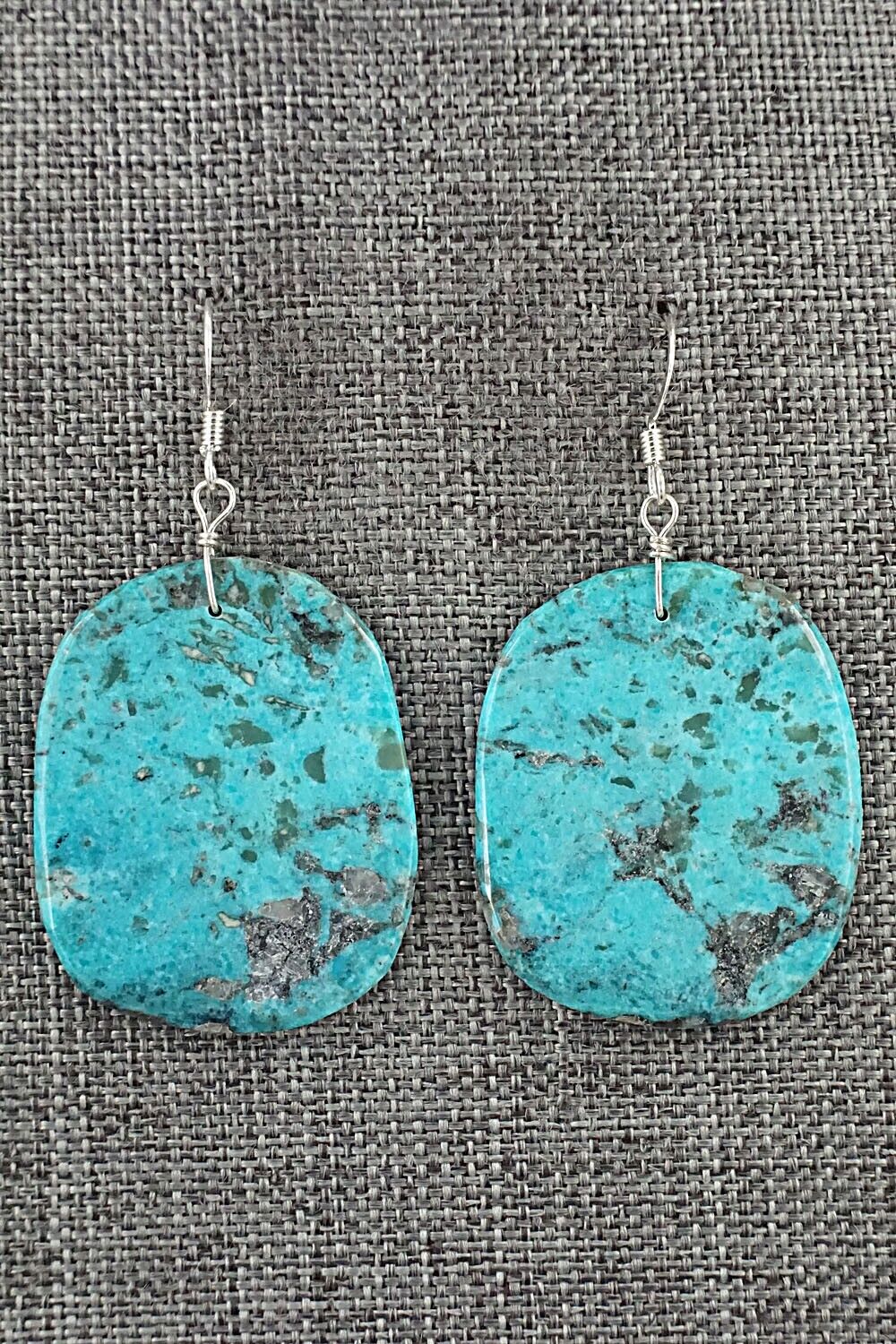 Turquoise & Sterling Silver Earrings - Joe Garcia